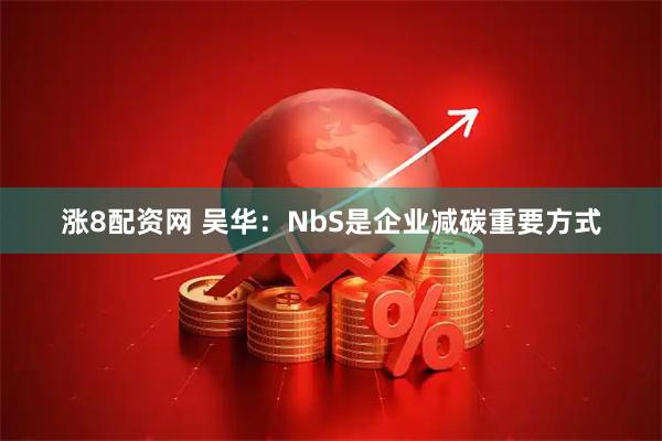涨8配资网 吴华：NbS是企业减碳重要方式